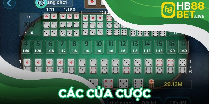Điểm danh các cửa cược xuất hiện trong game